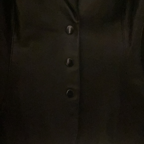 Cache Black Leather Jacket - Picture 3 of 5